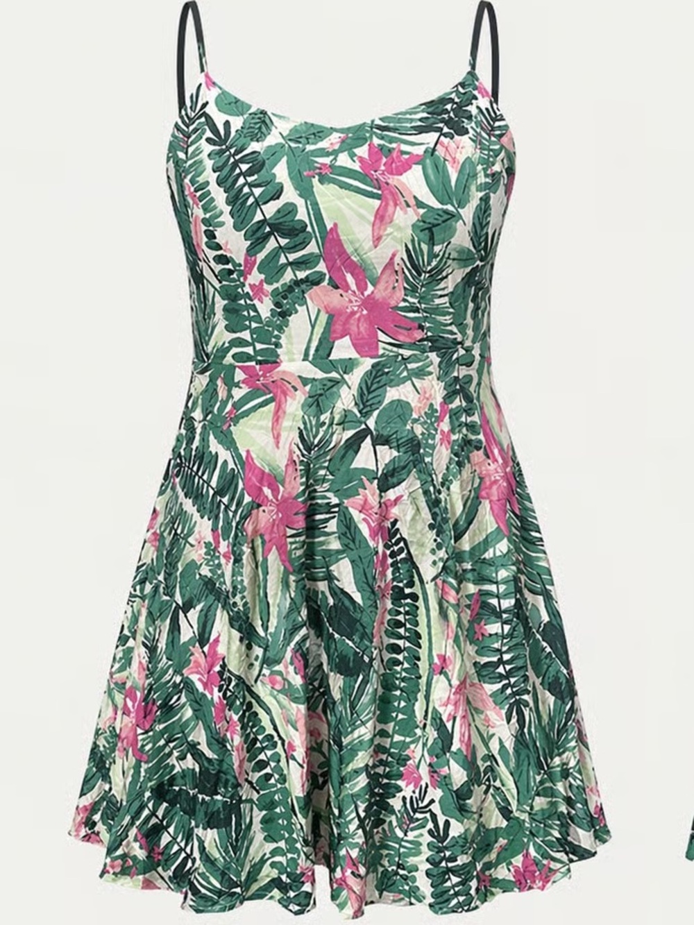Old Navy Green & Pink Smocked Floral Sundress